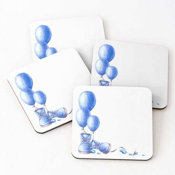 Artikelvorschau, Baby-Geburtstags- oder Neugeborenen-Party-Aquarell-Handzeichnungsaufkleber entworfen und verkauft von BartolArt.