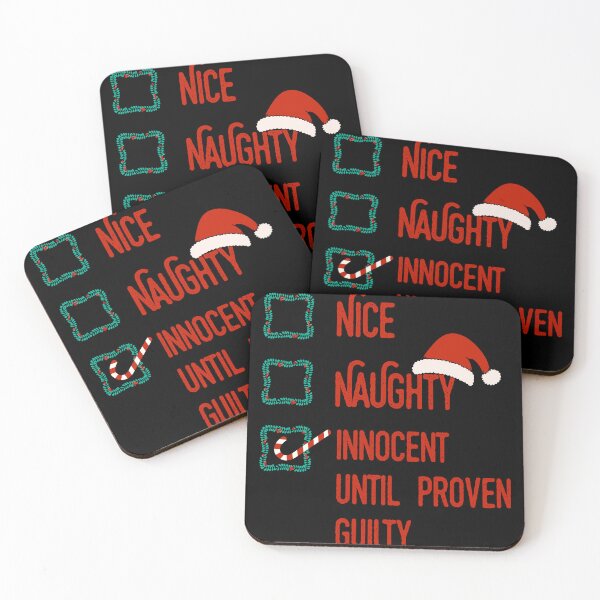 Item preview, Nice Naughty Innocent Until Proven Guilty Christmas List  designed and sold by artworkbyrihen.