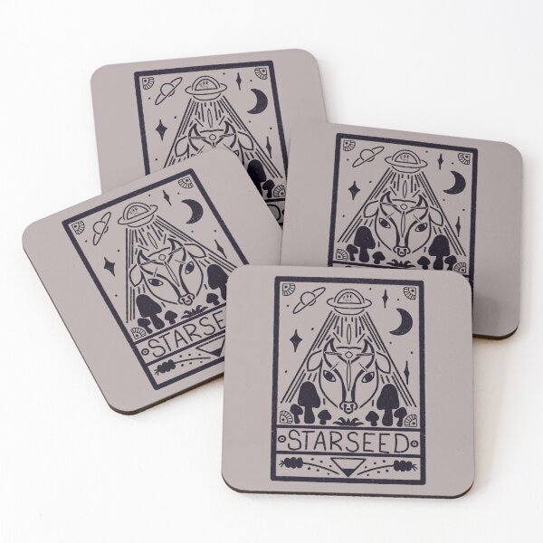 Aperçu de l'œuvre Carte de tarot aux graines d'étoiles créée et vendue par Kara Cooper.