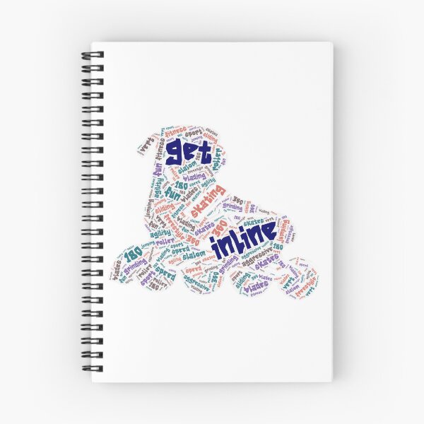 Item preview, Inline Skating Wordcloud for Lighter Backgrounds designed and sold by WordsYouLove.