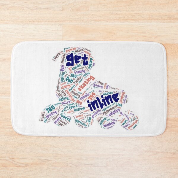 Item preview, Inline Skating Wordcloud for Lighter Backgrounds designed and sold by WordsYouLove.