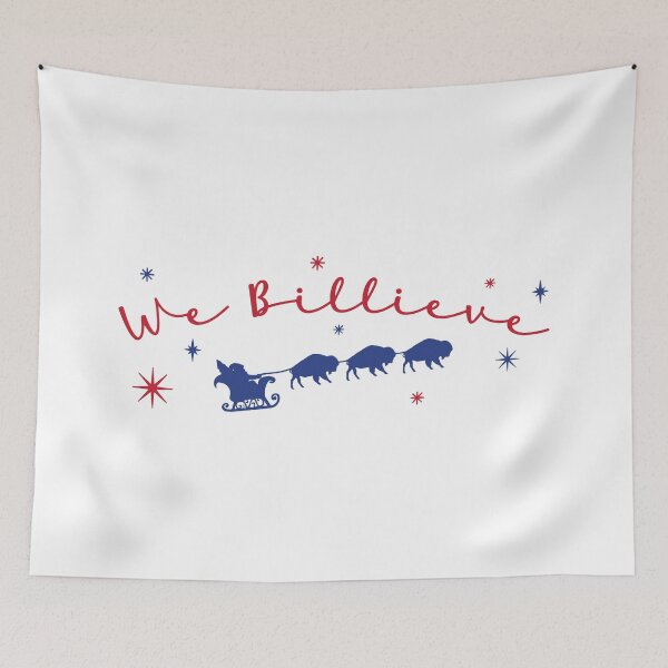 Item preview, We Billieve Santa Sleigh With Buffalo designed and sold by billsmania.