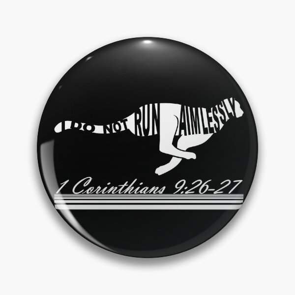 Item preview, Christian workout - 1 Corinthians 9:26-27 I do not run aimlessly | cheetah typography | bible verse | scripture verse | white designed and sold by ZechJohnRB.
