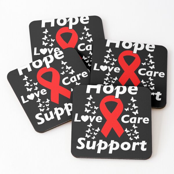 Item preview, Hope, Love, Care, Support World Aids Day Awareness Month  (1) designed and sold by defabiosofxs.