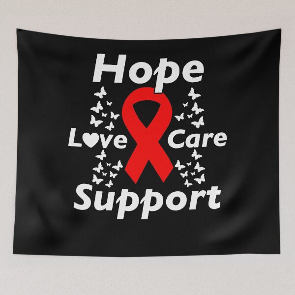 Item preview, Hope, Love, Care, Support World Aids Day Awareness Month  (1) designed and sold by defabiosofxs.