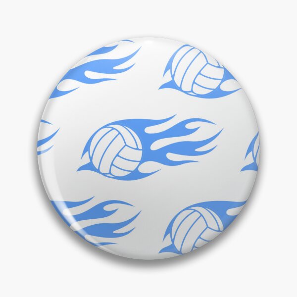 Artikelvorschau, blaues Volleyballmuster entworfen und verkauft von MMaeDesigns.