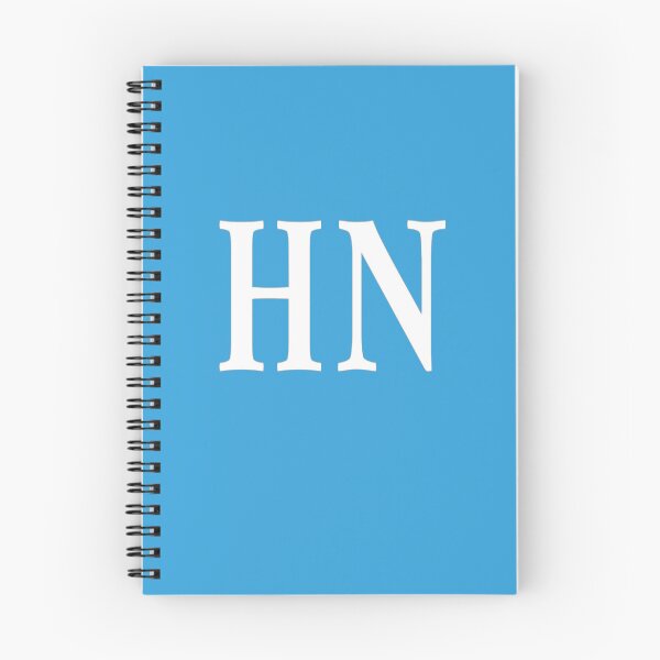 Item preview, HN Initials Monogram Elegant White Letters designed and sold by Jeallan Designs.