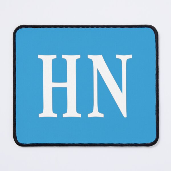 Item preview, HN Initials Monogram Elegant White Letters designed and sold by Jeallan Designs.