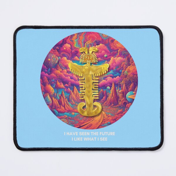 Item preview, Ancestral Psychedelic Journey - "I have seen the future" - Strange Art designed and sold by Carola-art.