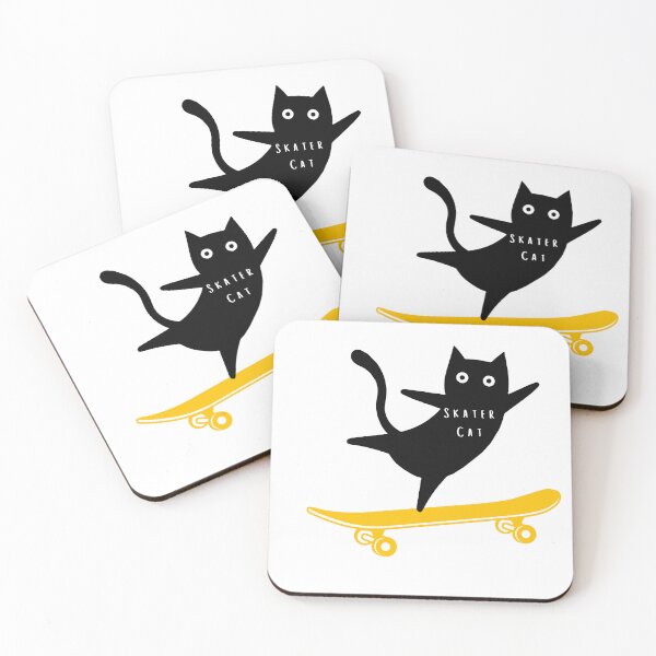 Item preview, Skater cat designed and sold by shoppebysharon.