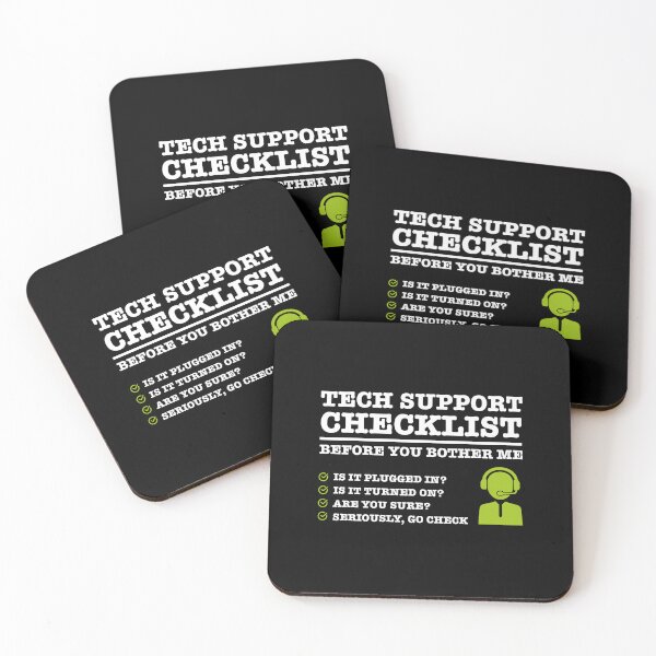 Item preview, Tech Support IT funny Checklist designed and sold by w1ckerman.