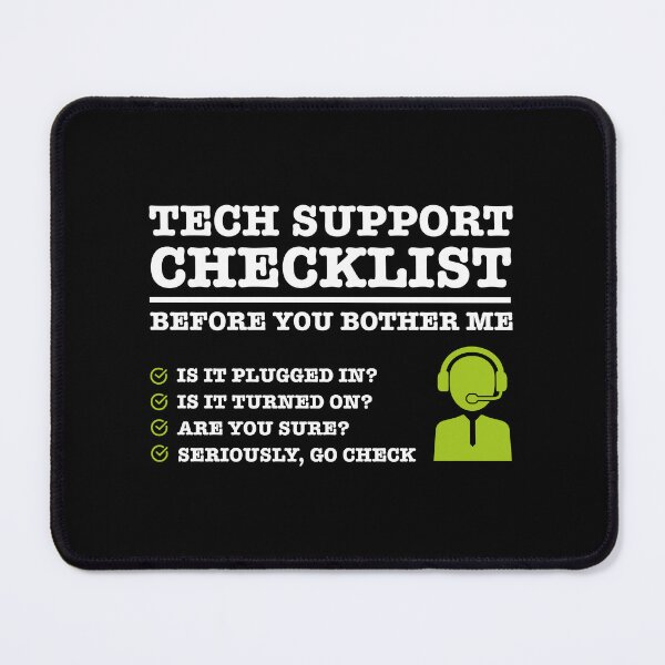 Item preview, Tech Support IT funny Checklist designed and sold by w1ckerman.