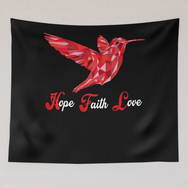 Item preview, Humming-Bird Love Faith Hope World AIDS Day designed and sold by defabiosofxs.