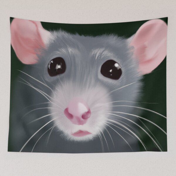 Item preview, blue baby rat designed and sold by mindgoop.