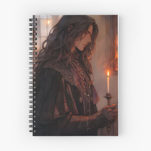 Item preview, Another Sorceress anime man doing magic portrait art designed and sold by TheArtistOf2022.