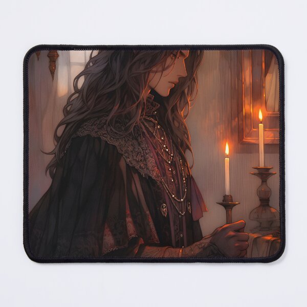 Item preview, Another Sorceress anime man doing magic portrait art designed and sold by TheArtistOf2022.