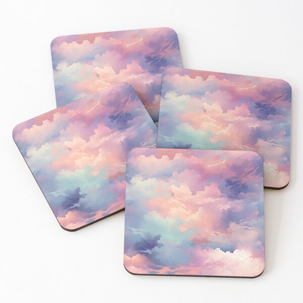 Item preview, Impressionist Whispers: Ethereal Cloudscape in Cotton Candy Hues designed and sold by polonuim210.