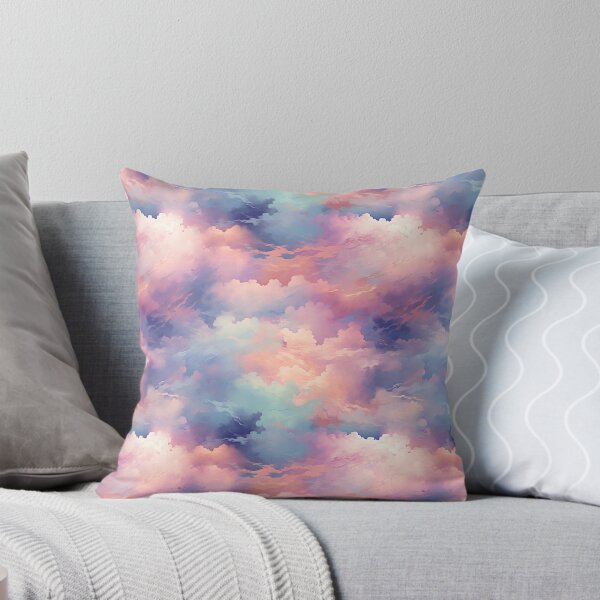 Item preview, Impressionist Whispers: Ethereal Cloudscape in Cotton Candy Hues designed and sold by polonuim210.