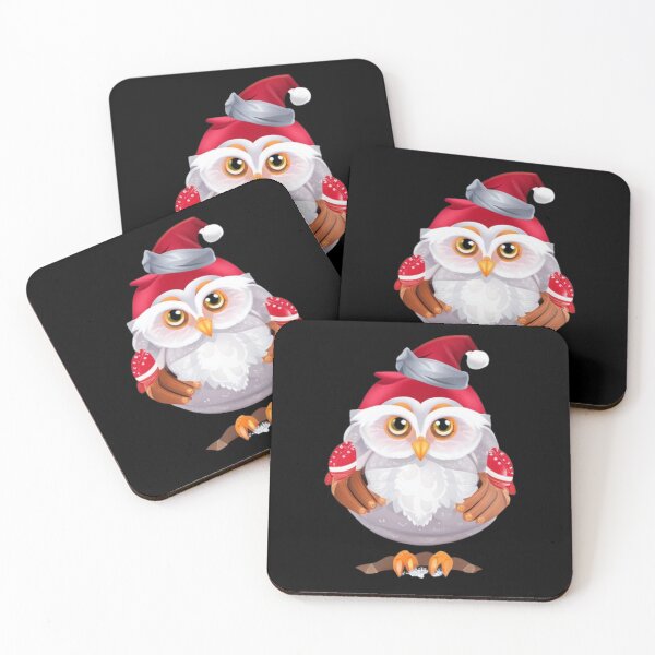 Item preview, Funny santa owl designed and sold by halazidan.
