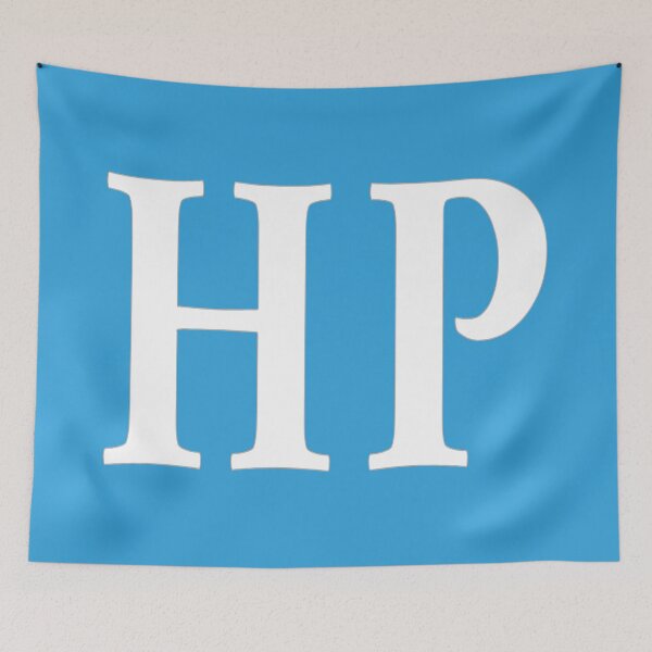 Item preview, HP Initials Monogram Elegant White Letters designed and sold by Jeallan Designs.