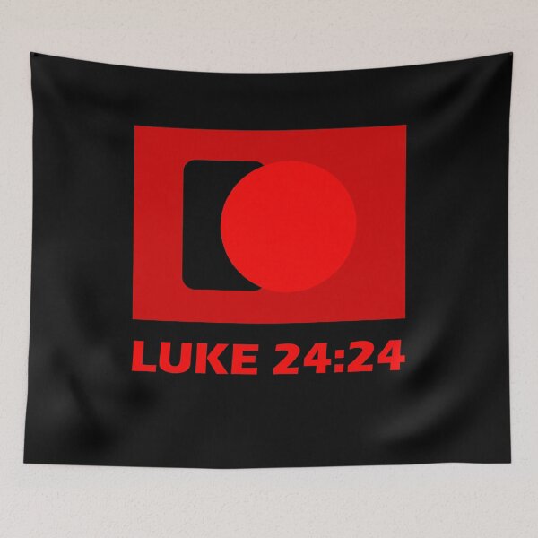 Item preview, luke 24 24- he is risen | he has risen - empty tomb - god is not dead - abstract bible verse art designed and sold by ZechJohnRB.