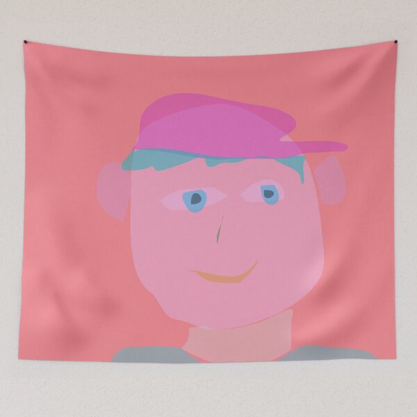Item preview, Young Adult Smiling Happily in Colored Background Portrait designed and sold by masabo.