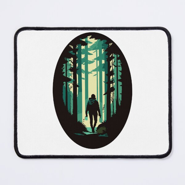 Item preview, A wanderer in a dark forest, a walker, a botanist, a forester, a hunter designed and sold by desinganddecor.