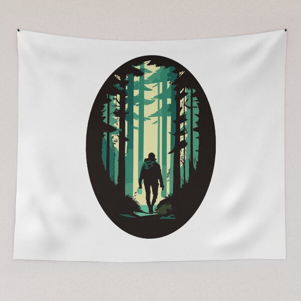 Item preview, A wanderer in a dark forest, a walker, a botanist, a forester, a hunter designed and sold by desinganddecor.