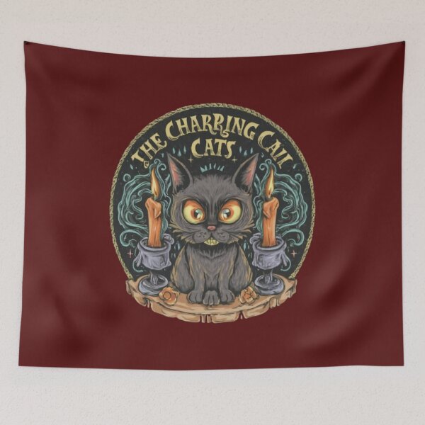Item preview, The charming cat and candles designed and sold by samar Majdei.