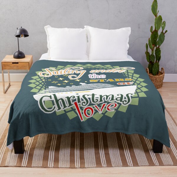 Item preview, Sailing under the stars of Christmas love - A cruise ship on a Christmas cruise under the stars designed and sold by SplashTastic.