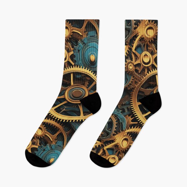 Item preview, Steampunk Symphony: Abstract Clockwork & Kaleidoscopic Rust designed and sold by polonuim210.