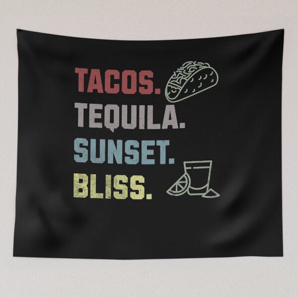 Item preview, Tacos Tequila Sunset Bliss for Taco Lovers in Retro Style designed and sold by All Year Round.