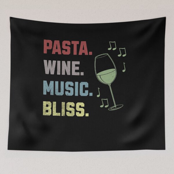 Item preview, Pasta Wine Music Bliss for Pasta Lovers in Retro Style designed and sold by All Year Round.