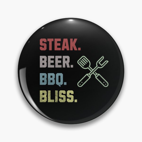 Item preview, Steak Beer BBQ Bliss for BBQ Lovers in Retro Style designed and sold by All Year Round.
