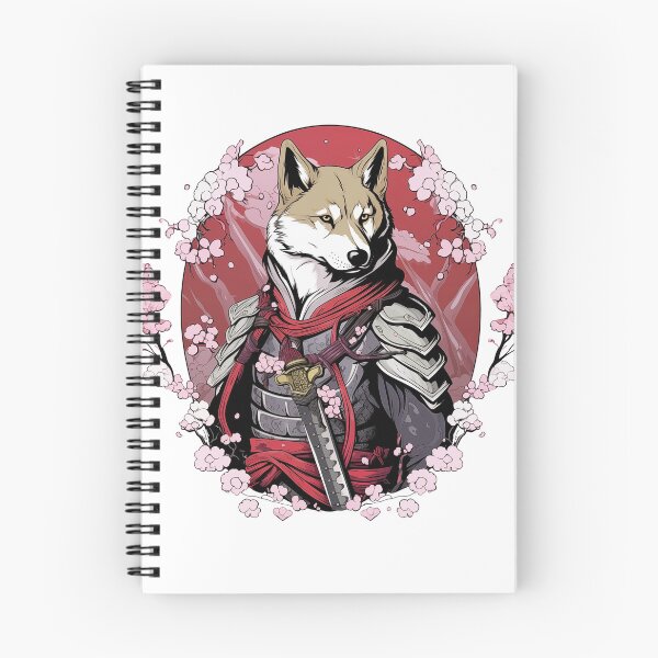 Item preview, Samurai Dog Among Sakura tree designed and sold by Shinzomaru.