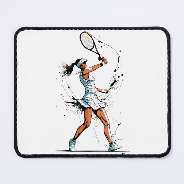 Item preview, Female Tennis Player designed and sold by Sketch-Shack.