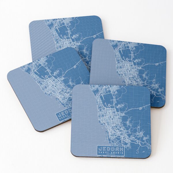 Item preview, Jeddah City Map of Makkah, Saudi Arabia - Blueprint designed and sold by deMAP.