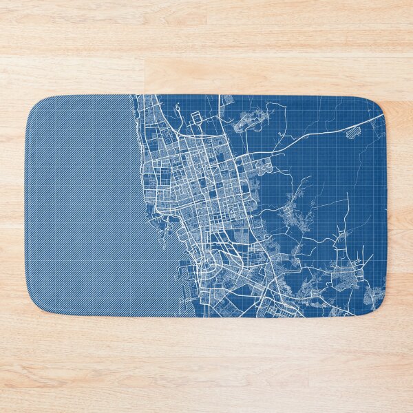 Item preview, Jeddah City Map of Makkah, Saudi Arabia - Blueprint designed and sold by deMAP.