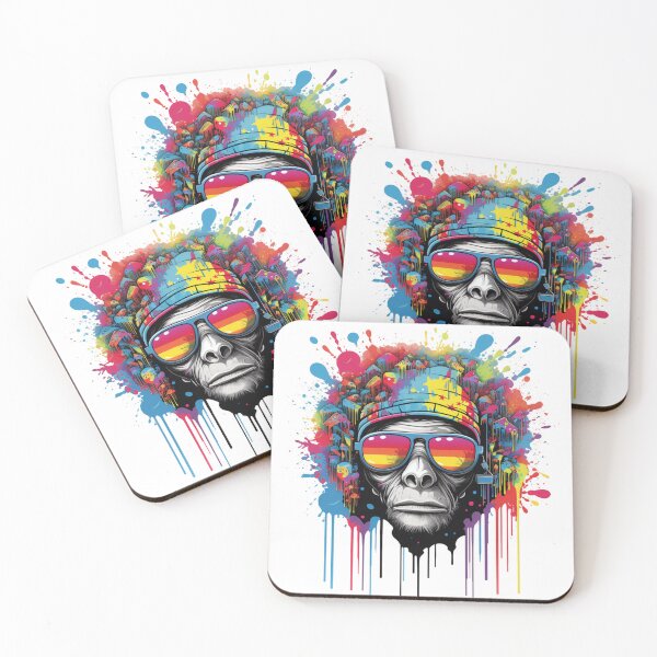 Item preview, Trippy Psychedelic Artistic Ape designed and sold by Chilly3.