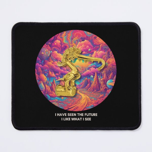 Item preview, Ancestral Psychedelic Journey - "I have seen the future" - Strange Art - Golden Bird designed and sold by Carola-art.