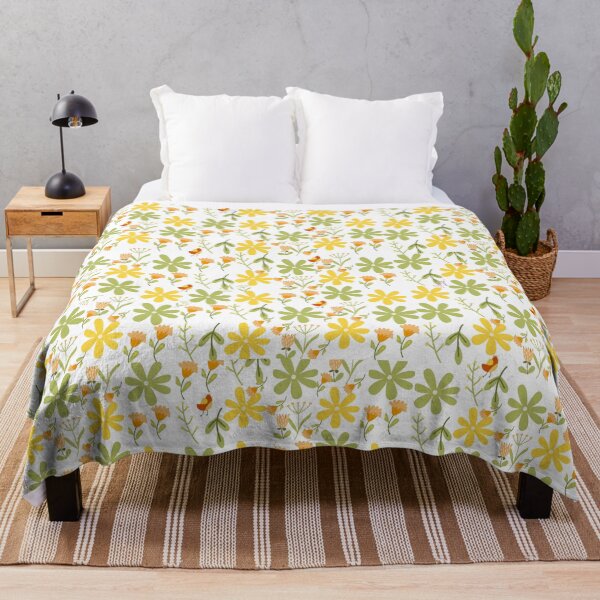 Item preview, Yellow and orange flowers designed and sold by FunPrintCraft.