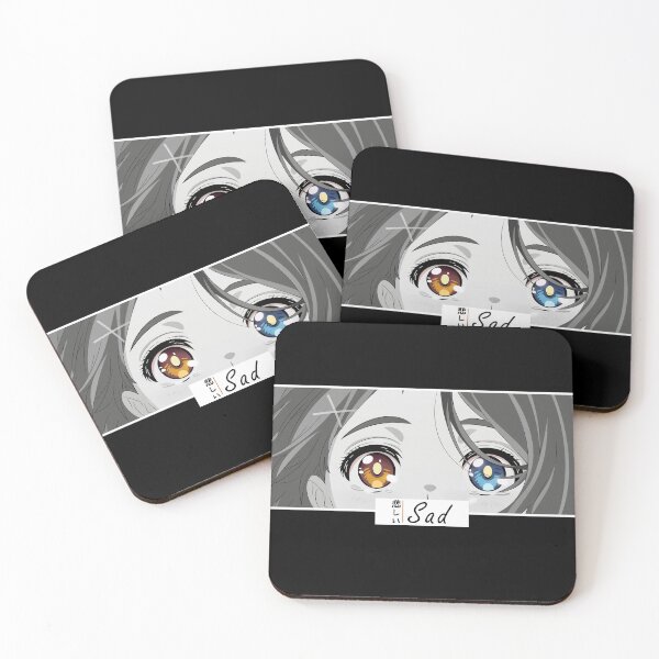 Item preview, Ojos de anime tristes Tipografía japonesa Estilo de arte manga designed and sold by Otakurypto.