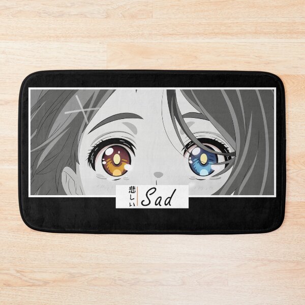 Item preview, Sad Anime Eyes Japanese Typography Manga Art Style designed and sold by Otakurypto.