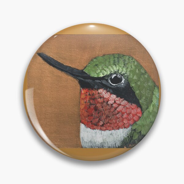 Item preview, Ruby Throated Hummingbird designed and sold by Aubern-Art.