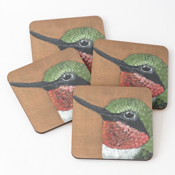 Item preview, Ruby Throated Hummingbird designed and sold by Aubern-Art.