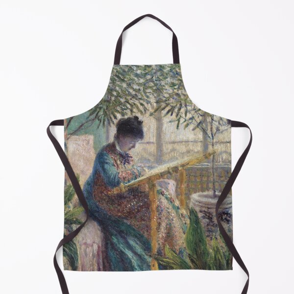 Item preview, Madame Monet Embroidering (1875) | Monet designed and sold by Oliveirallan.