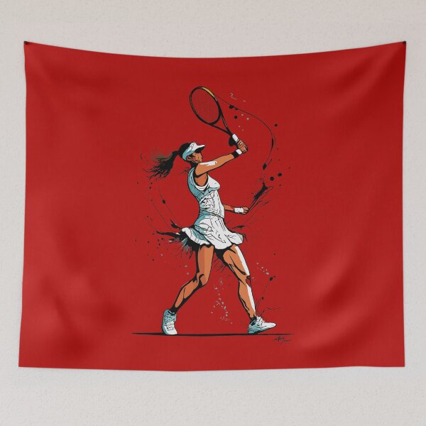 Item preview, jugadora de tenis designed and sold by Sketch-Shack.