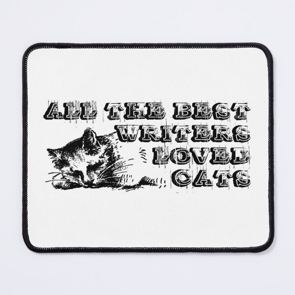 Item preview, Writers & Cats (black version) designed and sold by BradyRainMedia.