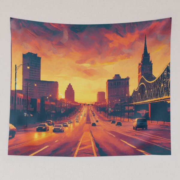 Item preview, Memphis at Sunset designed and sold by badguyduh.