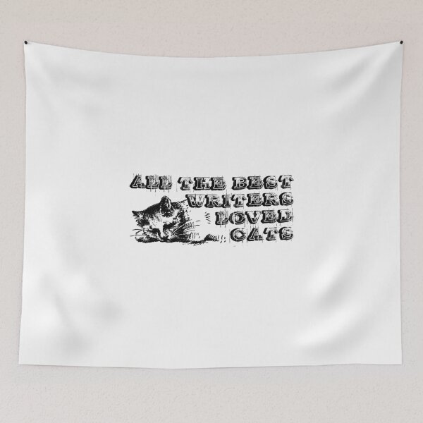 Item preview, Writers & Cats (black version) designed and sold by BradyRainMedia.